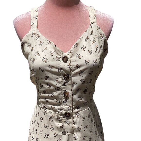 SIENNA SKY NEW WOMENS JUMPSUIT FLAIR FLORAL OPEN BACK LARGE - Picture 6 of 9